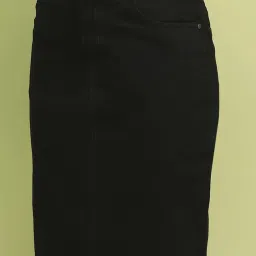 MADAME Black Cotton Skirt image 4