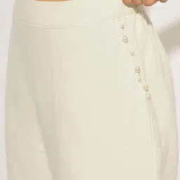 Only White Solid Trousers image 4