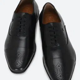 Louis Philippe Men's Black Oxford Shoes-picture-35