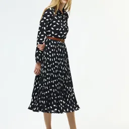 Cover Story Black Abstract Print Dress image 4
