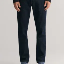 GANT Blue Slim Fit Washed Jeans-image-94