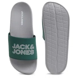 Jack & Jones Men's Dark Green Slides image 4