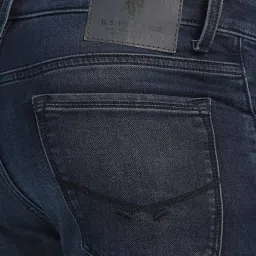 U.S. Polo Assn. Brandon Dark Blue Slim Fit Lightly Washed Jeans image 4