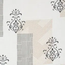 Klotthe Cream Cotton Blend Printed 300 TC King Fitted Bedsheet with 2 Pillow Covers image 5