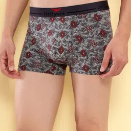 HiFlyers Pack Of 2 Printed Breathability Trunks HF502_PO2_GRY-NVY_S image 2