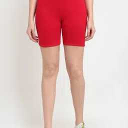 Gracit Red Cotton Sports Shorts - Pack Of 3 image 2