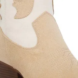 London Rag Women's Beige Cowboy Boots image 4