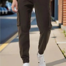 Bewakoof Brown Cotton Relaxed Fit Joggers-picture-23