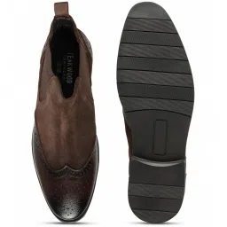 Teakwood Leathers Men's Brown Chelsea Boots image 4