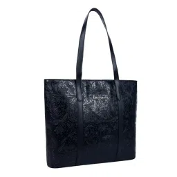 Lino Perros Black Textured Medium Tote Bag image 4