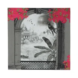 India Circus Grey Canvas Royal Hues Wall Art - Set of 3 image 4