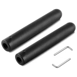 B Fit 2 Piece Nylon Adapter Sleeve 8", Convert 1" Bars or Posts to 2" Olympic Bars (Black)-image-30