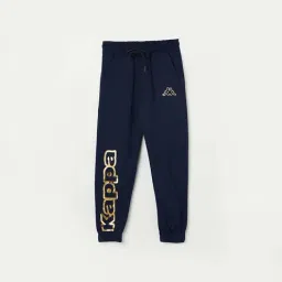 KAPPA Kids Navy Cotton Printed Trackpants-picture-35