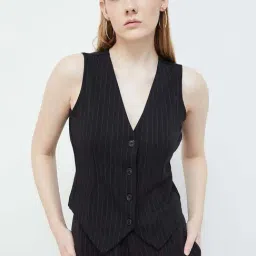 Code by Lifestyle Black Striped Top-image-34