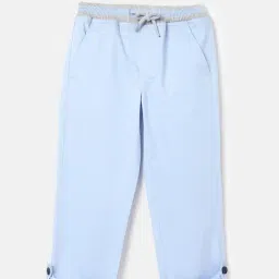 United Colors of Benetton Kids Blue Solid Trousers-picture-40