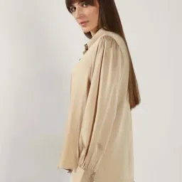 Vero Moda Beige Regular Fit Shirt image 3