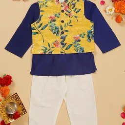 SAKA DESIGNS Boys Regular Pure Cotton Kurta with Pyjamas image 1