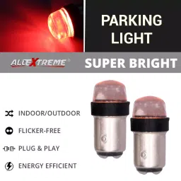 AllExtreme EXBSG2R Silica Gel LED Bulb Parking Light Super Bright Lamp Chipset Silicone License Plate Dome Indicator for Car Bike and Motorcycle (3W, Red, 2 PCS) image 3