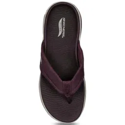 Skechers Women's GO WALK ARCH FIT SANDAL - AST Burgundy Walking Shoes image 4