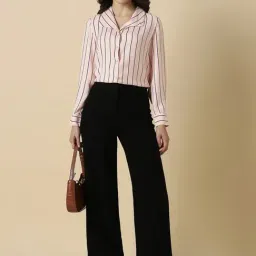 Allen Solly Pink Regular Fit Striped Shirt image 4