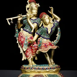 Exotic India Green Krishna Idol Showpiece-image-42