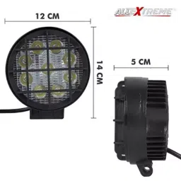 AllExtreme EX9FGW1 9 LED Spot Lamp with Fixed Safety Grill Mounting Bracket for Cars (27 W,White) image 2