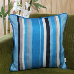MASPAR Blue Single Patterned 16" X 16" Square Cushion Cover-picture-31