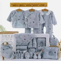 Little Surprise Box Kids Blue Cotton Printed Full Sleeves Gift Set-picture-28