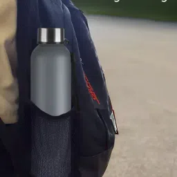 Borosil Grey 1000 ml Hydra Laguna Stainless Steel Water Bottle ( 2 Piece ) image 4