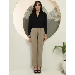 FITHUB Beige Formal Trouser image 5
