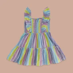 Pantaloons Baby Multicolor Cotton Striped Dress-picture-18