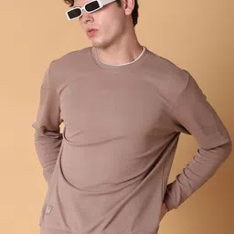 V-Mart Self Design Round Neck Long Sleeves Regular Fit T-shirt-picture-21
