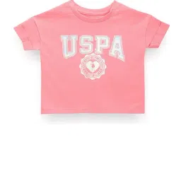 U.S. Polo Assn. Kids Pink Printed Full Sleeves T-Shirt-picture-42