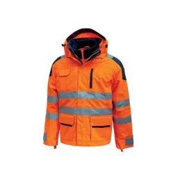 UPower Hi - Light Orange Breathable Waterproof Parka Jacket 3XL, WHL162OF-3XL-image-8