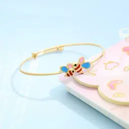 malabar gold and diamonds Malabar Gold & Diamonds 18k Yellow Gold Bangle For Kids Girls-picture-18