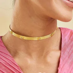 Fabindia Women Gold Silver Necklace-image-15