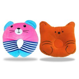 Chinmay Kids Polyester Fibre Toons & Characters Baby Pillow Pack of 2  (Pink & Orange)-image-76