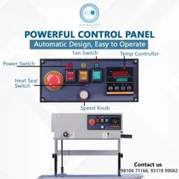 universal seal Mild Steel Body FR-900 Automatic Continuous Band Sealer vertical Automatic Vacuum Bag Sealer image 5