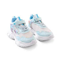 Cute Walk by Babyhug Velcro Closure Sneaker Shoes With Lace Detailing - Light Blue image 2