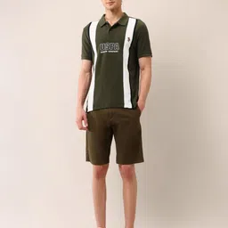 U.S. Polo Assn. Denim Co. Brand Logo Printed Polo Collar Pure Cotton Muscle Fit T-shirt image 3