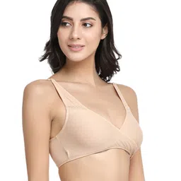 Inner Sense Organic Antimicrobial Sleeping Feeding Bra Pack Of 3 - Cream Blue image 5