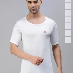 LUX PARKER Pack Of 8 Round Neck Pure Cotton Ultrasoft Vests PARKER_WH_RNS_8PC-image-49