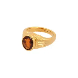 elitemart Men Silver-Plated Copper Garnet Finger Ring-picture-24