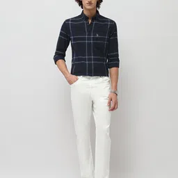 U.S. Polo Assn. Checked Button-Down Collar Pure Cotton Tailored Fit Shirt image 5