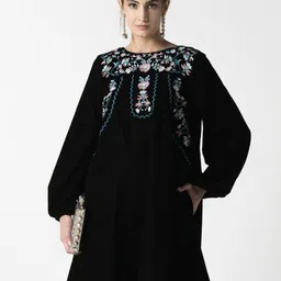 STIL O STITCH Velvet Fit & Flare Dress-picture-25