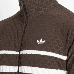 Adidas Originals Brown Q12 MONOGRAM T Jacket image 4