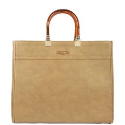 Carlton London Beige Solid Large Tote Handbag-picture-34