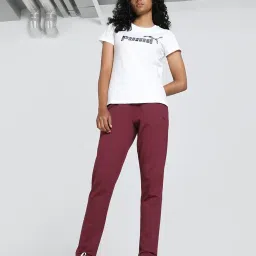 Puma Maroon Cotton Slim Fit Pants image 4