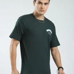 Rock.It Green Regular Fit Printed T-Shirt image 4