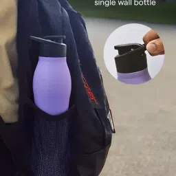 Borosil Purple 950 ml Hydra Stainless Steel Water Bottle - Set of 2 image 4